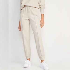 NWT! Wish Bone High-Waisted Dynamic Fleece Pintucked Sweatpants - Size Large🩵
